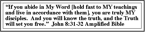 John 8:31-32 Amplified Bible